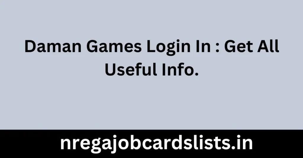 Daman Games Login