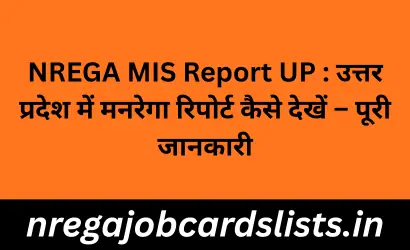 NREGA MIS Report UP